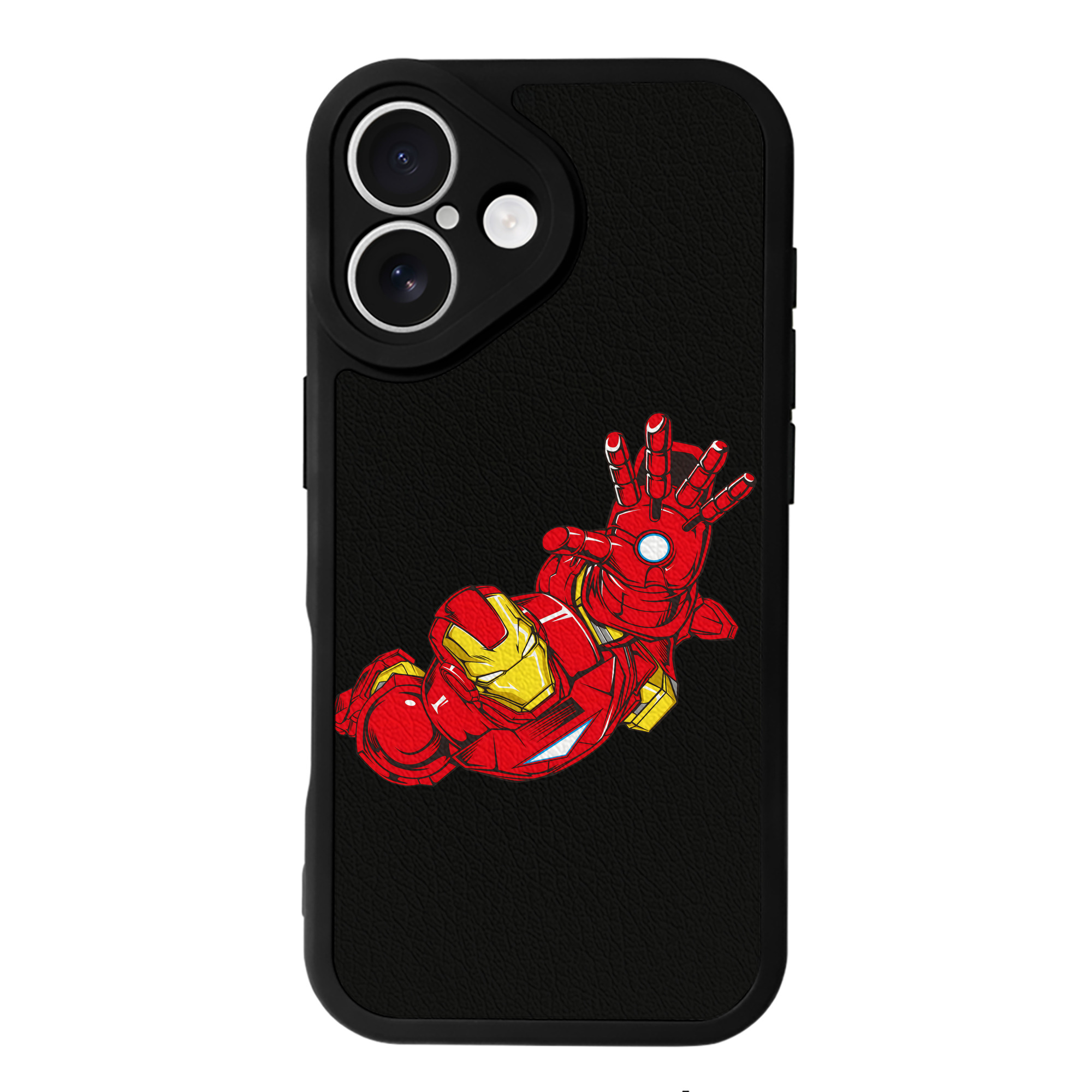 （画像用） アベンジャーズ The Avengers 【iPhone 16シリーズ対応】シリコンスマホケース（レザー調） 材質：シリコン